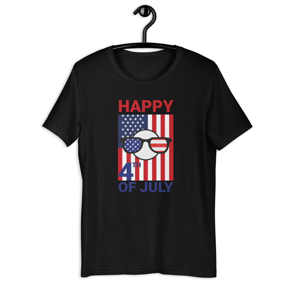 The "4th of July America Independence Day USA" T-shirt is a bold and patriotic way to show your love and pride for the United States during the celebration of Independence Day. This t-shirt features a dynamic design that incorporates iconic American symbols such as the American flag, fireworks, and othe
