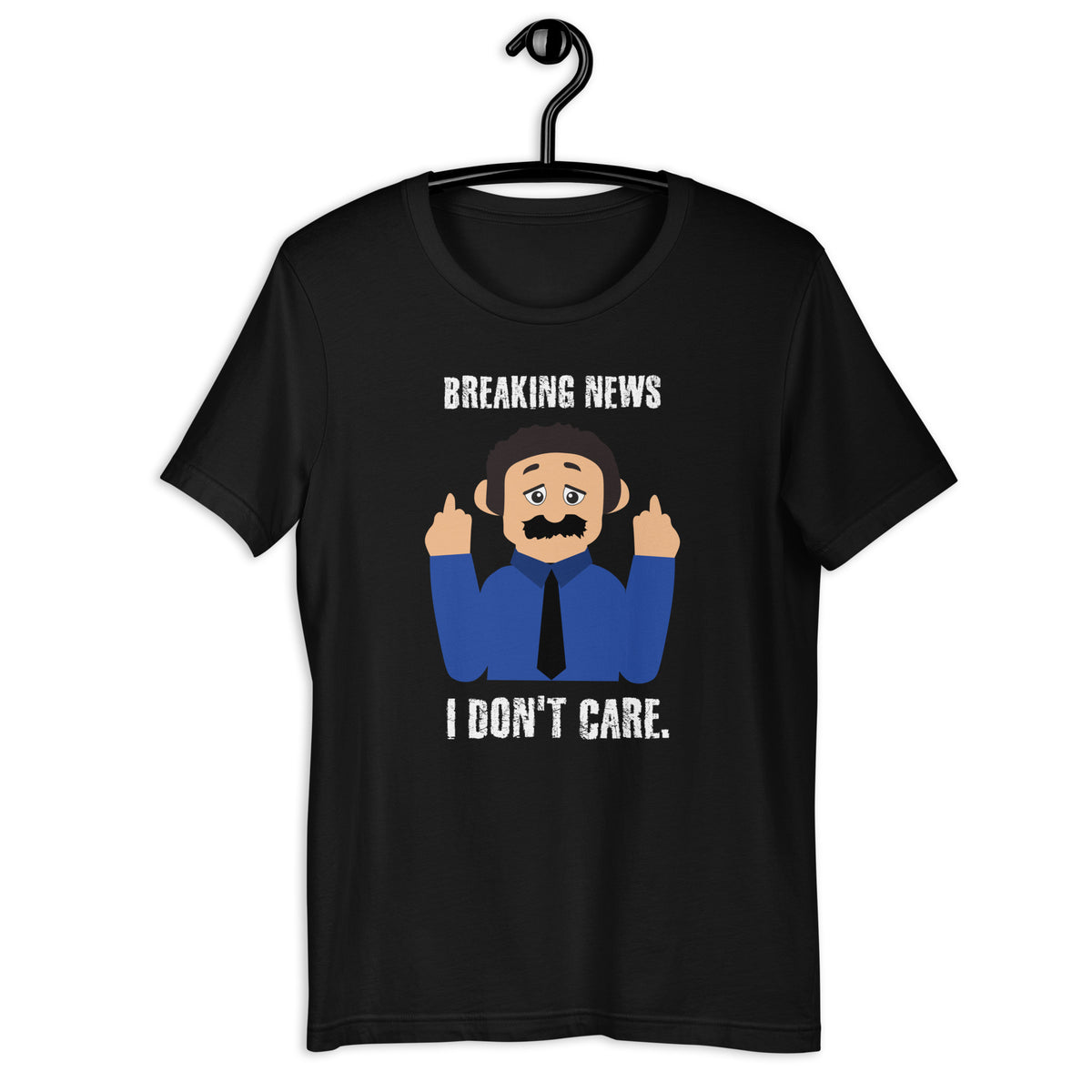 Breaking news - I don't care  Awkward Puppets Diego T-shirt - SHOPNOO