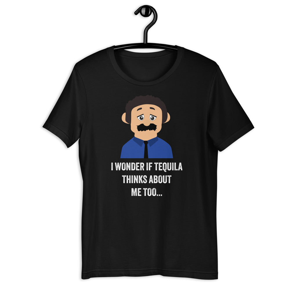 I Wonder If Tequila Thinks About Me Too awkward puppets diego t-shirt