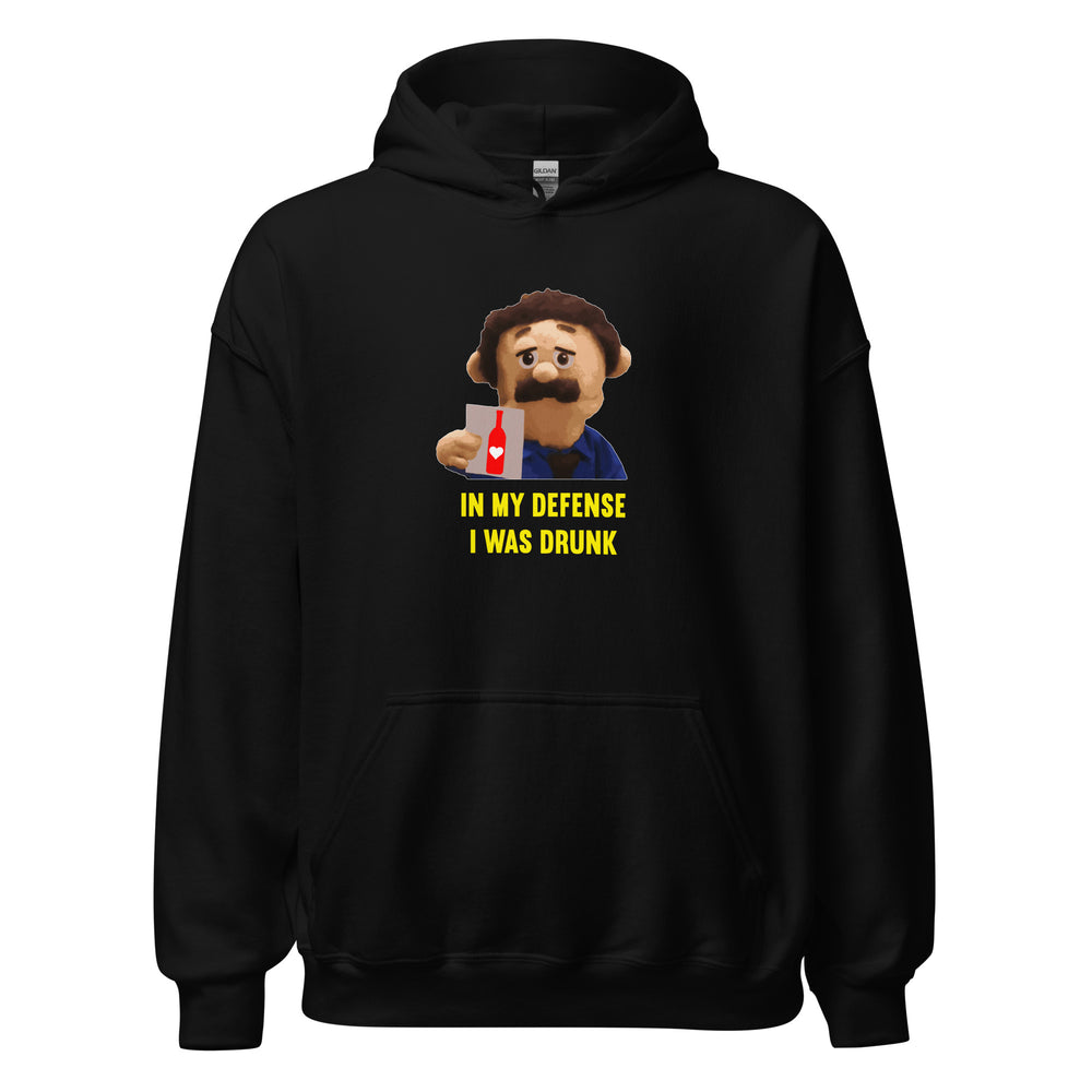 In My Defense I Was Drunk Puppet Diego sayings Hoodie - SHOPNOO