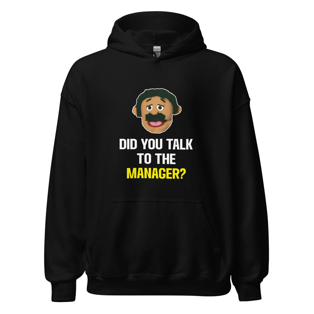 Did you Talk to the manager Karen Hoodie Awkward Puppets Diego memes, funny Puppet Diego sayings and quotes Awkward Puppet.
