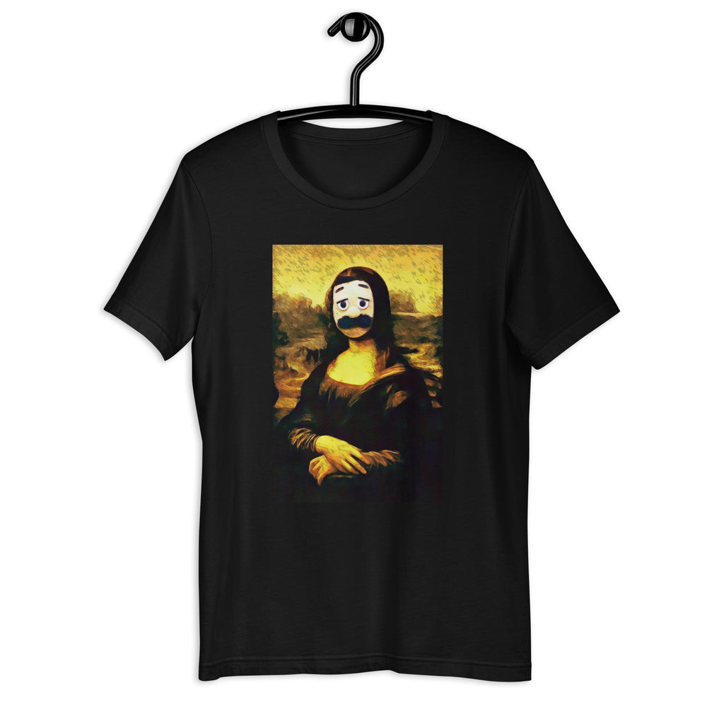 Awkward Puppets Diego Mona Lisa painting  T-shirt - SHOPNOO