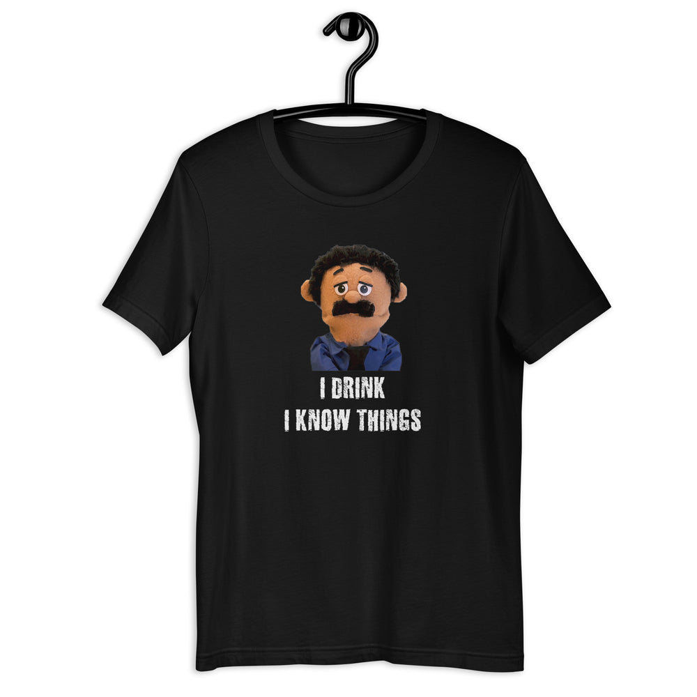 I Drink And I Know Things Awkward Puppets Diego T-shirt - SHOPNOO