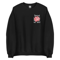Load image into Gallery viewer, Spread love not hate Sweatshirt - SHOPNOO
