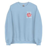 Load image into Gallery viewer, Spread love not hate Sweatshirt - SHOPNOO
