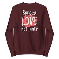 Load image into Gallery viewer, Spread love not hate Sweatshirt - SHOPNOO

