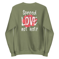 Load image into Gallery viewer, Spread love not hate Sweatshirt - SHOPNOO
