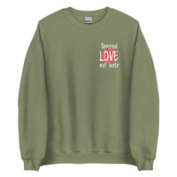 Load image into Gallery viewer, Spread love not hate Sweatshirt - SHOPNOO
