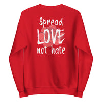 Load image into Gallery viewer, Spread love not hate Sweatshirt - SHOPNOO
