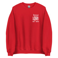 Load image into Gallery viewer, Spread love not hate Sweatshirt - SHOPNOO
