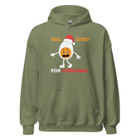 Load image into Gallery viewer, Egg-cited For Christmas Hoodie - SHOPNOO
