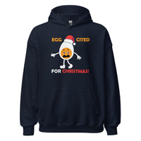 Load image into Gallery viewer, Egg-cited For Christmas Hoodie - SHOPNOO
