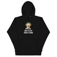 Load image into Gallery viewer, Born To Sleep Forced To Work Puppet Diego Hoodie
