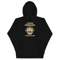 Load image into Gallery viewer, I drink until I pass out I drink again  Puppet Diego Hoodie

