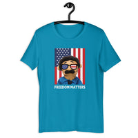 Load image into Gallery viewer, Awkward Puppets Diego 4th of July T-shirt - SHOPNOO
