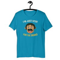 Load image into Gallery viewer, I&#39;m Just Here for the Drinks  Awkward Puppets Diego T-shirt - SHOPNOO
