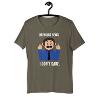 Load image into Gallery viewer, Breaking news - I don't care  Awkward Puppets Diego T-shirt - SHOPNOO
