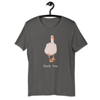 Load image into Gallery viewer, Funny Duck you T-shirt - SHOPNOO

