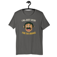 Load image into Gallery viewer, I&#39;m Just Here for the Drinks  Awkward Puppets Diego T-shirt - SHOPNOO
