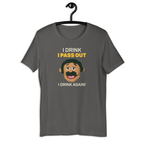 Load image into Gallery viewer, I drink until I pass out I drink again Awkward Puppets Diego T-shirt - SHOPNOO
