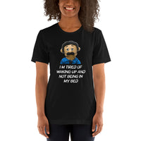 Load image into Gallery viewer, I'm Tired of Waking Up awkward Puppets Diego T-shirt - SHOPNOO
