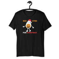 Load image into Gallery viewer, Egg-cited For Christmas T-Shirt - SHOPNOO
