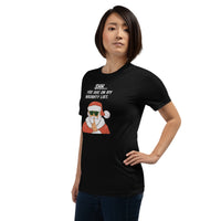 Load image into Gallery viewer, Shh... you are on my naughty list Christmas T-Shirt - SHOPNOO
