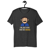 Load image into Gallery viewer, I'm Just Here for the Drinks  Awkward Puppets Diego T-shirt - SHOPNOO
