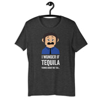 Load image into Gallery viewer, I Wonder If Tequila Thinks About Me Too T-Shirt - SHOPNOO
