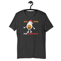 Load image into Gallery viewer, Egg-cited For Christmas T-Shirt - SHOPNOO
