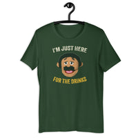 Load image into Gallery viewer, I&#39;m Just Here for the Drinks  Awkward Puppets Diego T-shirt - SHOPNOO
