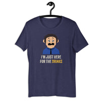 Load image into Gallery viewer, I'm Just Here for the Drinks  Awkward Puppets Diego T-shirt - SHOPNOO

