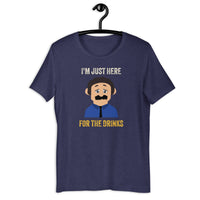 Load image into Gallery viewer, I'm Just Here for the Drinks  Awkward Puppets Diego T-shirt - SHOPNOO
