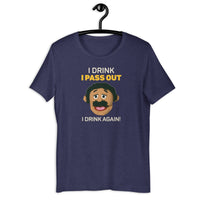Load image into Gallery viewer, I drink until I pass out I drink again Awkward Puppets Diego T-shirt - SHOPNOO
