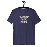 Load image into Gallery viewer, I'm Just Here for the Drinks tequila beer T-shirt - SHOPNOO
