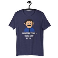 Load image into Gallery viewer, I Wonder If Tequila Thinks About Me Too T-Shirt - SHOPNOO
