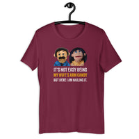 Load image into Gallery viewer, It's Not Easy Being My Wife's Arm Candy but Here I Am Nailing It - SHOPNOO
