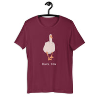 Load image into Gallery viewer, Funny Duck you T-shirt - SHOPNOO
