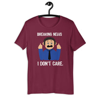 Load image into Gallery viewer, Breaking news - I don't care  Awkward Puppets Diego MEME T-shirt - SHOPNOO
