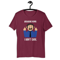 Load image into Gallery viewer, Breaking news - I don't care  Awkward Puppets Diego T-shirt - SHOPNOO
