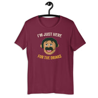 Load image into Gallery viewer, I&#39;m Just Here for the Drinks  Awkward Puppets Diego T-shirt - SHOPNOO
