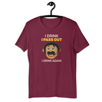 Load image into Gallery viewer, I drink until I pass out I drink again Awkward Puppets Diego T-shirt - SHOPNOO
