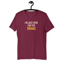 Load image into Gallery viewer, "I'm Just Here for the Drinks Tequila Beer" T-shirt - SHOPNOO
