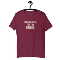 Load image into Gallery viewer, I'm Just Here for the Drinks tequila beer T-shirt - SHOPNOO
