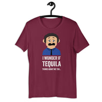 Load image into Gallery viewer, I Wonder If Tequila Thinks About Me Too T-Shirt - SHOPNOO
