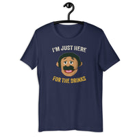 Load image into Gallery viewer, I&#39;m Just Here for the Drinks  Awkward Puppets Diego T-shirt
