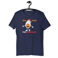 Load image into Gallery viewer, Egg-cited For Christmas T-Shirt - SHOPNOO
