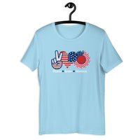 Load image into Gallery viewer, Peace Love America T-shirt - SHOPNOO
