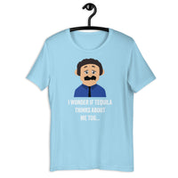 Load image into Gallery viewer, I Wonder If Tequila Thinks About Me Too T-Shirt - SHOPNOO
