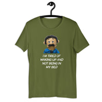 Load image into Gallery viewer, I'm Tired of Waking Up awkward Puppets Diego T-shirt - SHOPNOO
